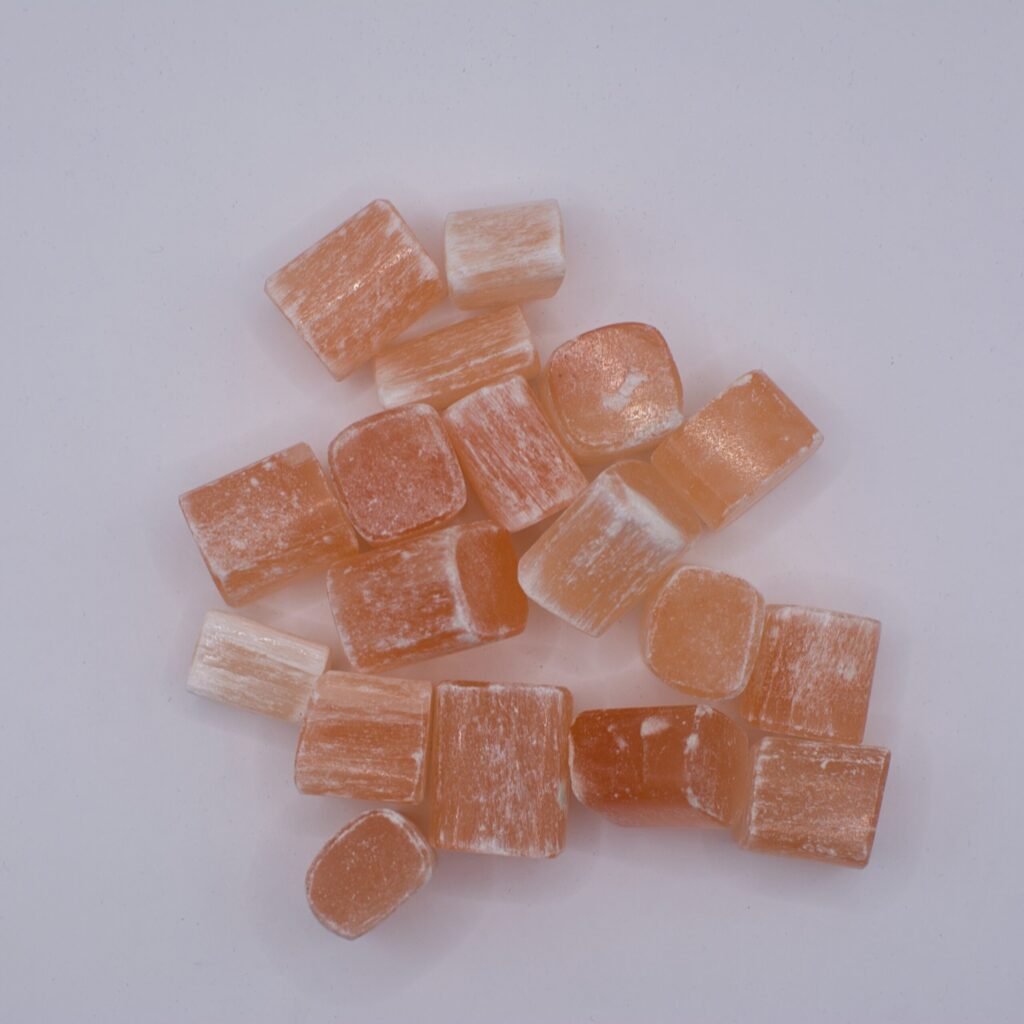 Selenit Satin Spar Orange