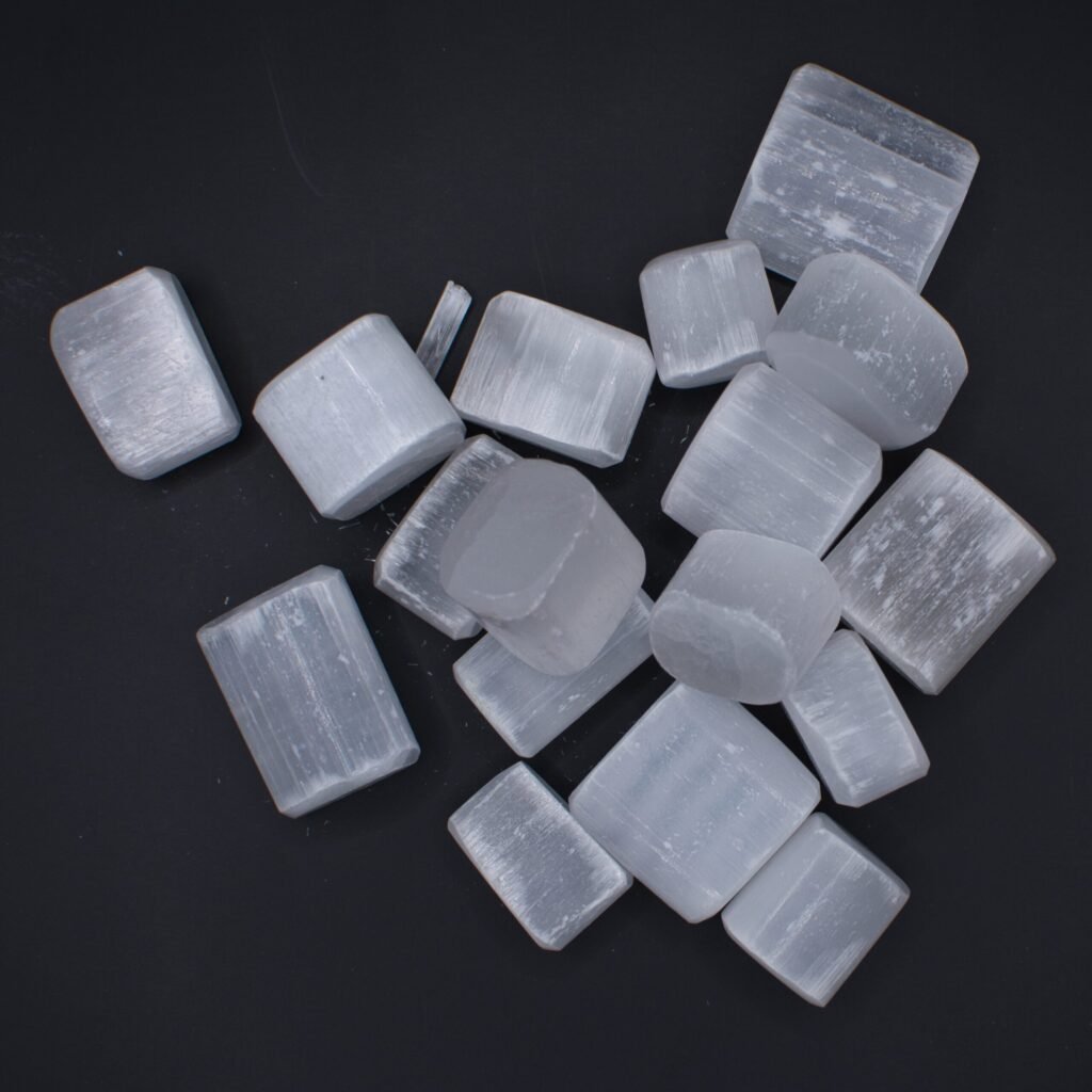 Selenit Satin Spar Vit