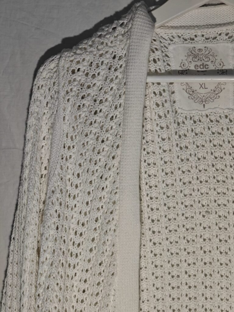 EDC by Esprit Virkad Tröja ~ Hålmönstrad Detalj ~ Strl Unik