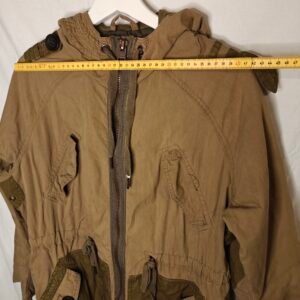 Lindex Utilityparkas ~ Kamel & Olivgrön med Huva ~ Strl XS