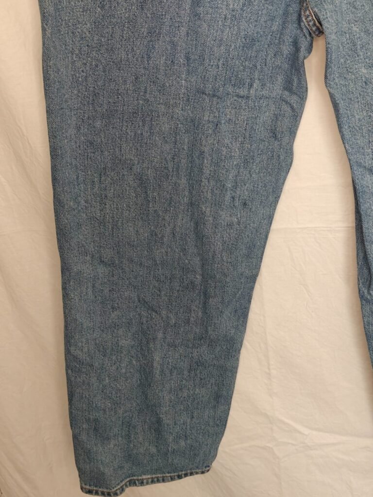 Selected Femme Straight Fit Jeans ~ Blå Knappgylf ~ Strl W29/L30