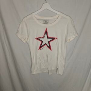 Lexington Clothing Co T-shirt ~ Vit med stjärntryck ~ Strl Ej angiven