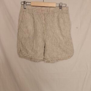 Lindex Shorts ~ Vit med svarta ränder ~ Strl XS