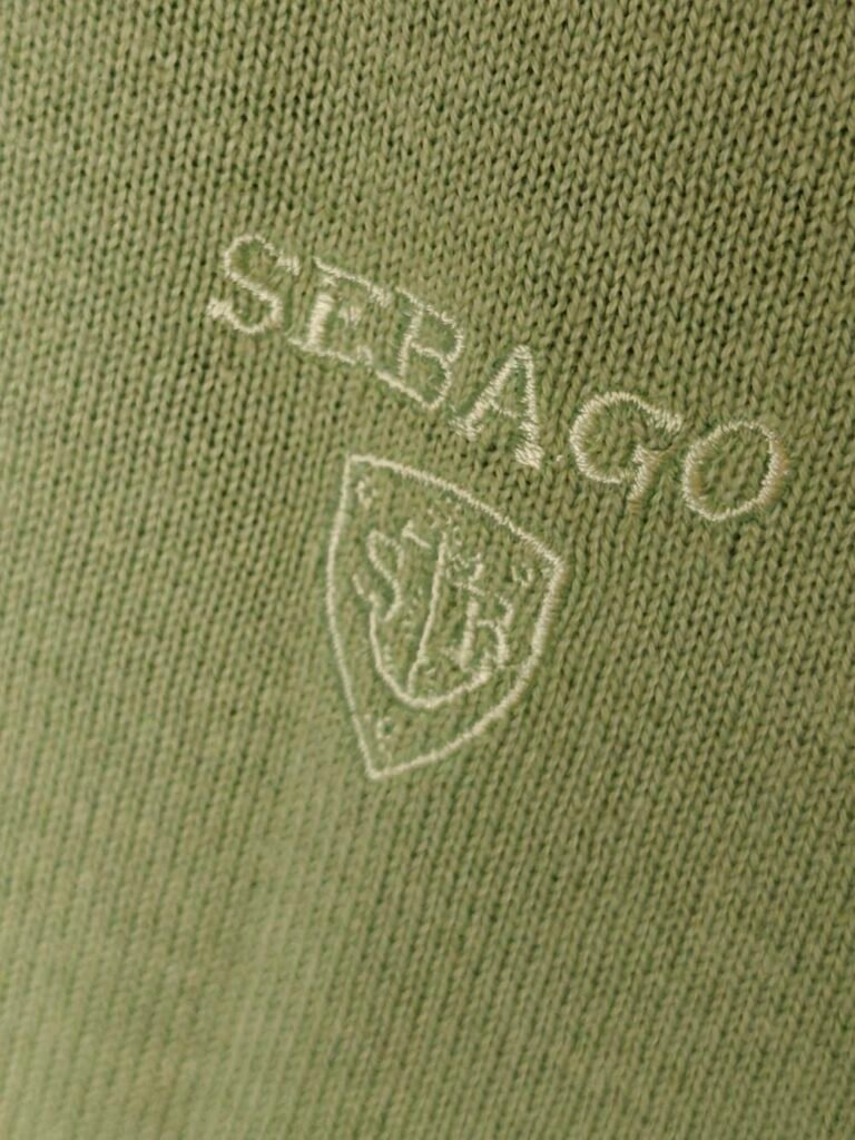 Sebago Stickad Tröja med V-krage ~ Ljusgrön ~ Strl L